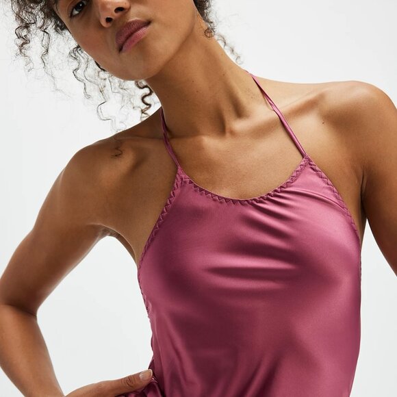 Free People Friday Fever Mini Slip in Sweetheart Pink Rose XL NWT - Picture 3 of 7